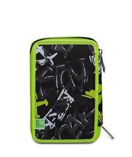 SJGANG EVER URBY BOY Astuccio 3 zip con kit scuola Nero - Astucci e Accessori - 6
