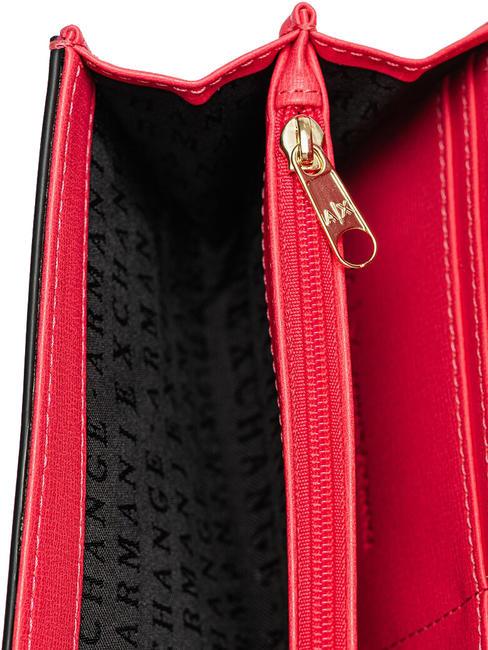 Portafoglio con battente e fascia con fibbia logo  curtain - Portafogli Donna