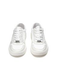 CULT IRON 3992 Sneakers in pelle logo rilievo white - Scarpe Uomo - 3