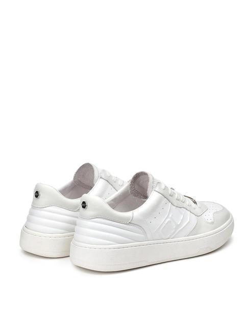 IRON 3992 Sneakers in pelle logo rilievo white - Scarpe Uomo