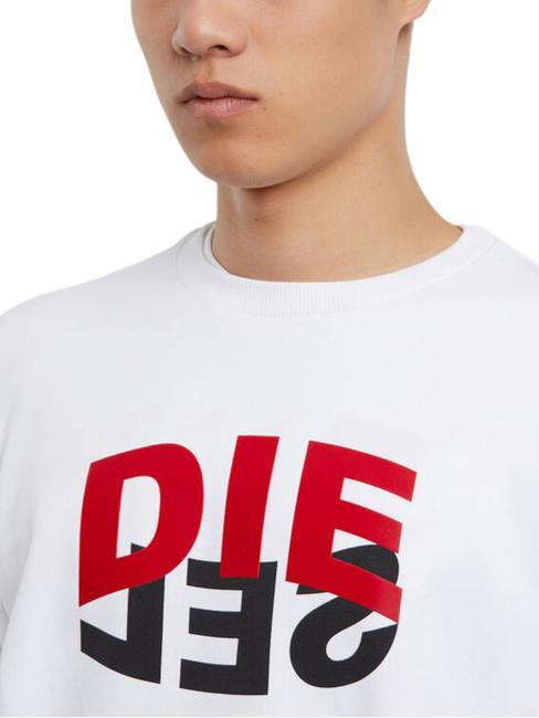 S-GIRK Felpa girocollo in cotone white - Felpe Uomo