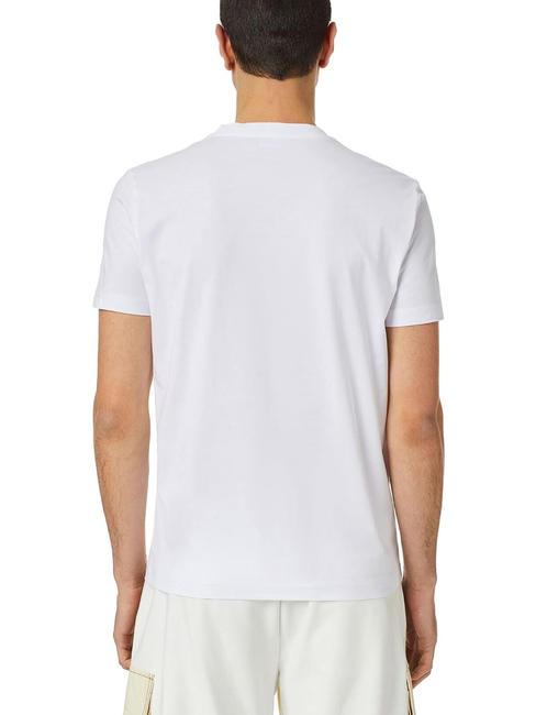 T-DIEGOR T-shirt in cotone white - T-shirt Uomo
