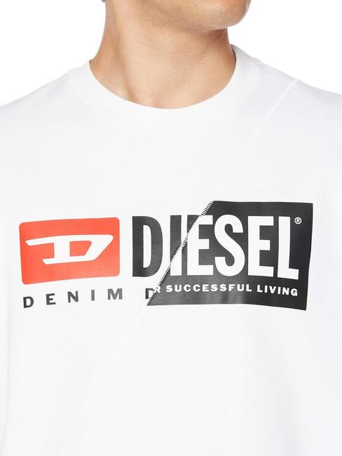 S-GIRK Felpa girocollo in cotone white - Felpe Uomo