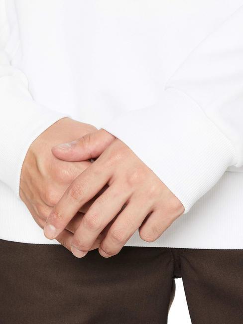 S-GIRK Felpa girocollo in cotone white - Felpe Uomo