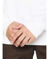 DIESEL S-GIRK Felpa girocollo in cotone white - Felpe Uomo - 4