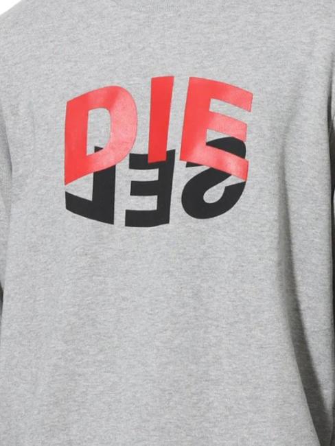 S-GIRK Felpa girocollo in cotone grey - Felpe Uomo