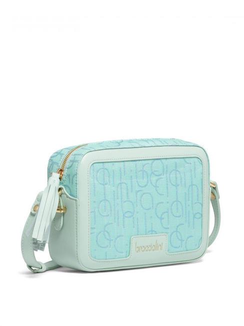 FONT Borsa camera case jacquard celeste - Borse Donna