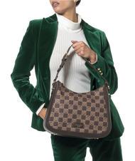 BRACCIALINI MONOGRAM Borsa a spalla con tracolla marrone - Borse Donna - 4