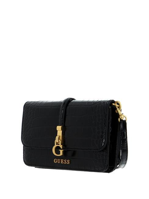 G JAMES Mini bag tracolla organizer st cocco NERO - Borse Donna