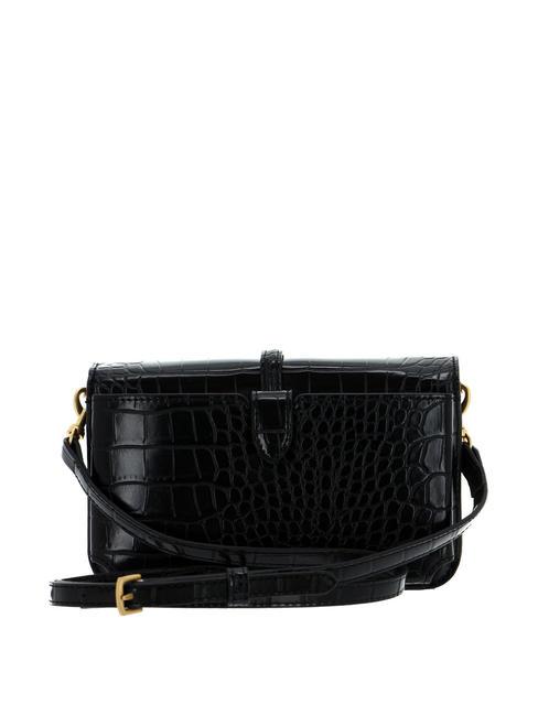 G JAMES Mini bag tracolla organizer st cocco NERO - Borse Donna
