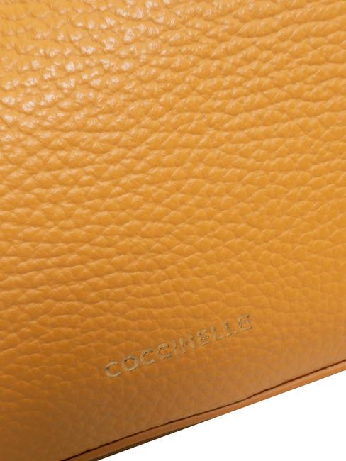 LILY Borsa mini in pelle manico catena apricot - Borse Donna