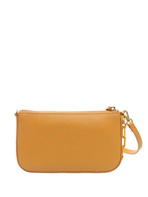 LILY Borsa mini in pelle manico catena apricot - Borse Donna