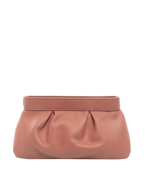 AGAVE Borsa clutch pelle martellata camelia - Borse Donna