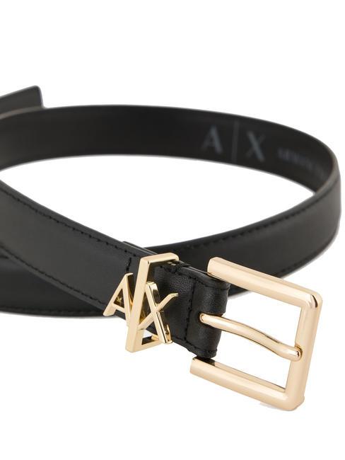 TONGUE Cintura in pelle Nero - Cinture