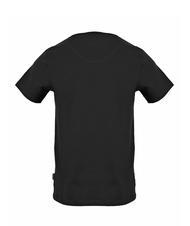 AQUASCUTUM STEMMA LOGO T-shirt in cotone black - T-shirt Uomo - 2