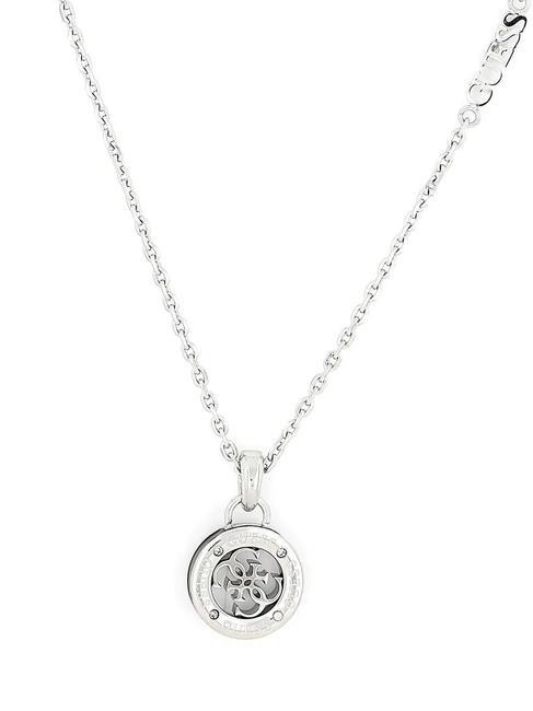 4G LOGO Collana con charm rhodium/black - Collane