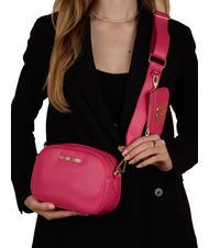 LOVE MOSCHINO METALLIC LOGO Borsa camera case con pouch fuxia - Borse Donna - 4
