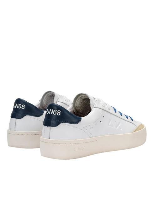 STREET LEATHER Sneakers bianco/navy blue - Scarpe Uomo