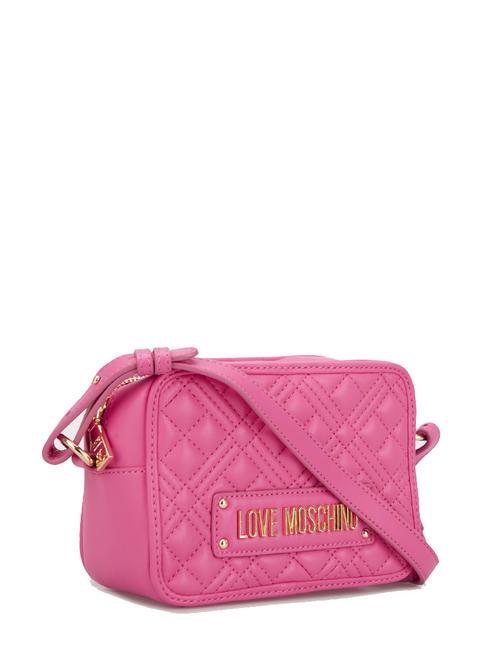QUILTED Borsa camera a tracolla fuchsia - Borse Donna