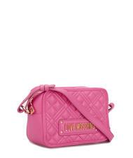 LOVE MOSCHINO QUILTED Borsa camera a tracolla fuchsia - Borse Donna - 3