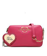 LOVE MOSCHINO HOLLIES Mini Bag a tracolla fuxia - Borse Donna - 5