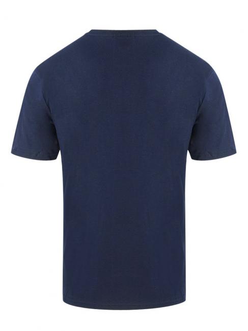 LOGO T-shirt in cotone blue navy - T-shirt Uomo