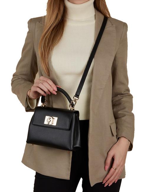 1927 Mini bag a mano, con tracolla, in pelle Nero - Borse Donna