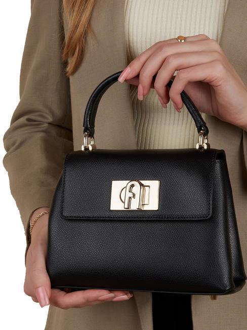 1927 Mini bag a mano, con tracolla, in pelle Nero - Borse Donna