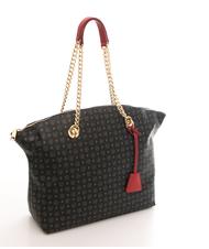 POLLINI Heritage Classic Borsa a spalla, manici intercambiabili nero lacca - Borse Donna - 3