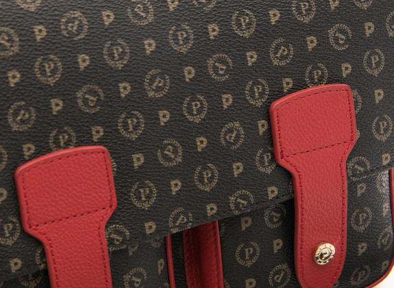 HERITAGE CLASSIC Borsa messenger con tracolla nero lacca - Borse Donna