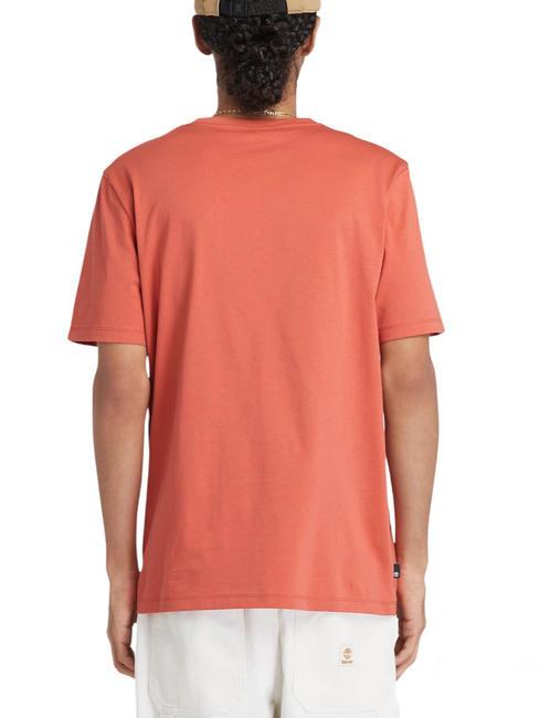 KENNEBEC RIVER LINEAR LOGO T-shirt in cotone burnt sienna-app - T-shirt Uomo