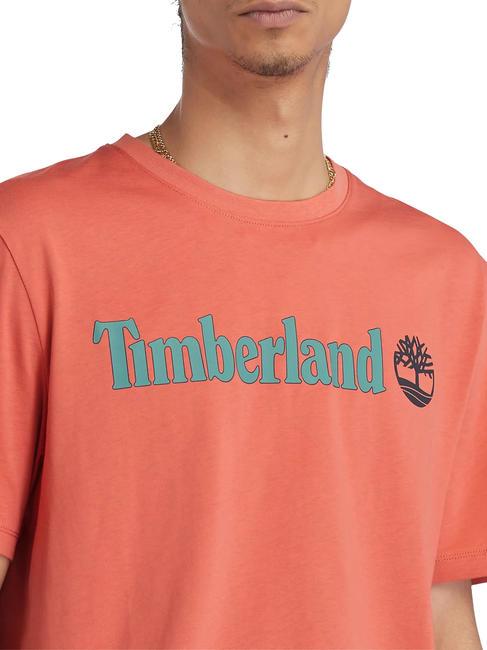 KENNEBEC RIVER LINEAR LOGO T-shirt in cotone burnt sienna-app - T-shirt Uomo