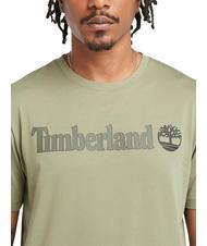 TIMBERLAND KENNEBEC RIVER LINEAR LOGO T-shirt in cotone cassel earth - T-shirt Uomo - 3