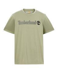 TIMBERLAND KENNEBEC RIVER LINEAR LOGO T-shirt in cotone cassel earth - T-shirt Uomo - 4