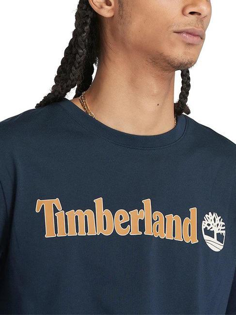 KENNEBEC RIVER LINEAR LOGO T-shirt in cotone dark sapphire - T-shirt Uomo