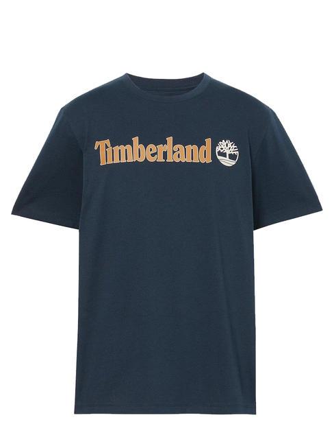 KENNEBEC RIVER LINEAR LOGO T-shirt in cotone dark sapphire - T-shirt Uomo