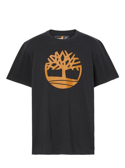 KBEC RIVER T-shirt a mezze maniche black/wheat boot - T-shirt Uomo