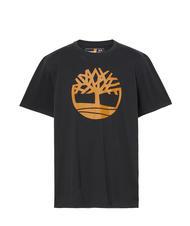 TIMBERLAND KBEC RIVER T-shirt a mezze maniche black/wheat boot - T-shirt Uomo - 4