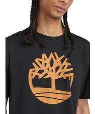 TIMBERLAND KBEC RIVER T-shirt a mezze maniche black/wheat boot - T-shirt Uomo - 3