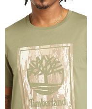 TIMBERLAND STACK LOGO T-shirt in cotone cassel earth - T-shirt Uomo - 3