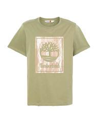 TIMBERLAND STACK LOGO T-shirt in cotone cassel earth - T-shirt Uomo - 4
