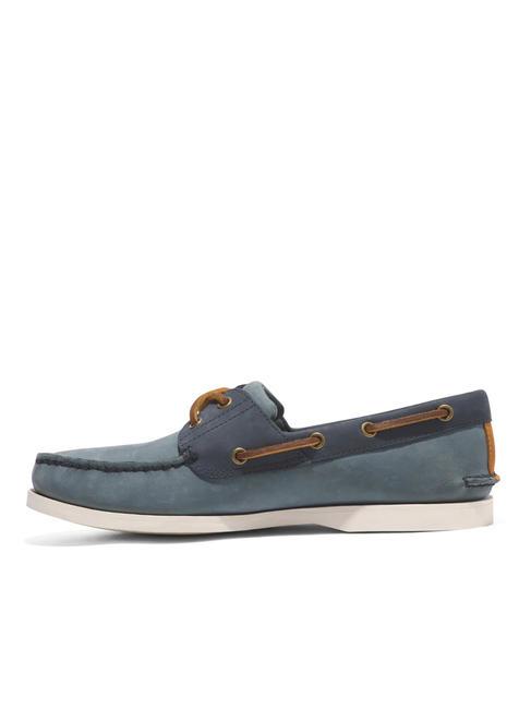 CLASSIC BOAT Scarpa da barca in pelle medium blue nubuck - Scarpe Uomo