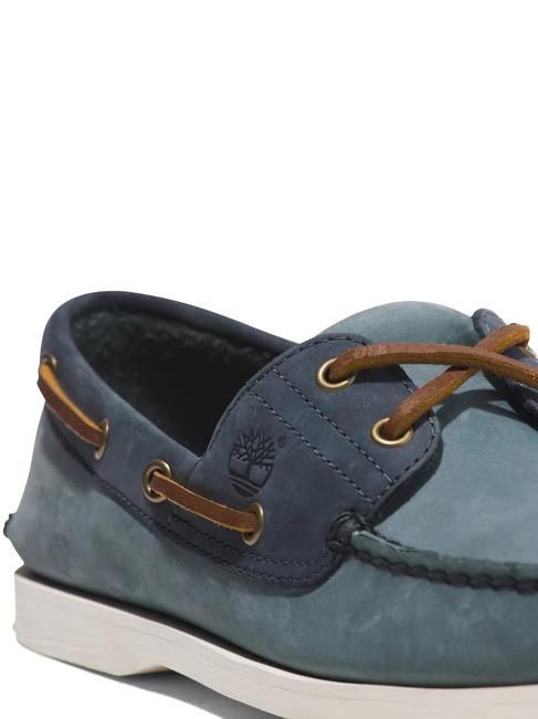 CLASSIC BOAT Scarpa da barca in pelle medium blue nubuck - Scarpe Uomo