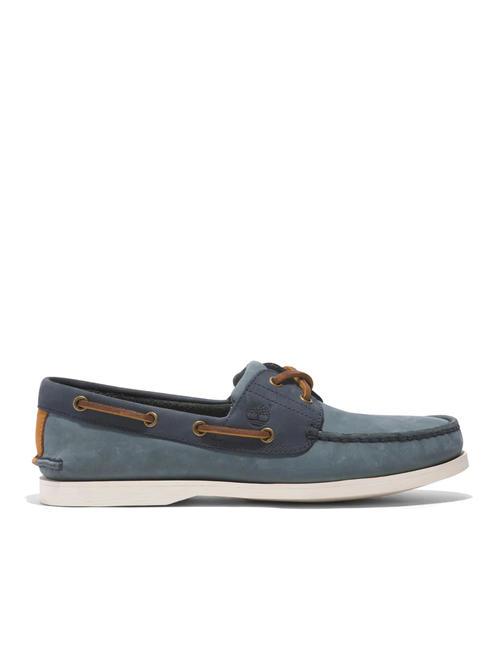 CLASSIC BOAT Scarpa da barca in pelle medium blue nubuck - Scarpe Uomo