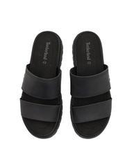 TIMBERLAND CLAIREMONT WAY Sandalo ciabatta in pelle black full grain - Scarpe Donna - 3