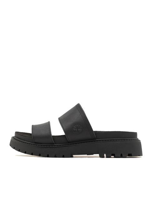 CLAIREMONT WAY Sandalo ciabatta in pelle black full grain - Scarpe Donna