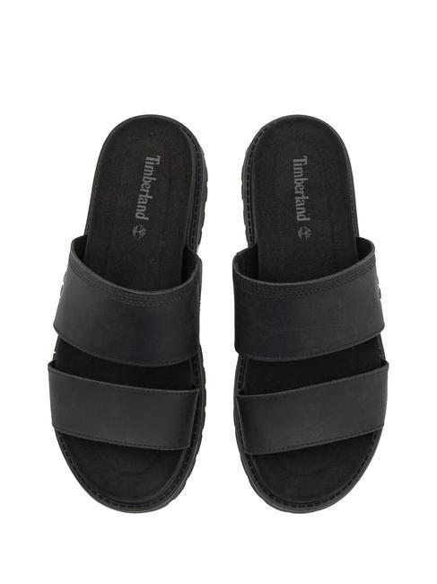 CLAIREMONT WAY Sandalo ciabatta in pelle black full grain - Scarpe Donna