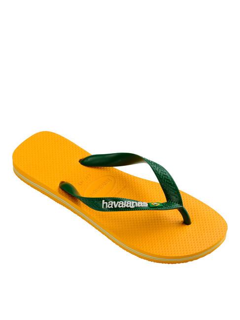 BRASIL LOGO Infradito  pop yellow - Scarpe Unisex