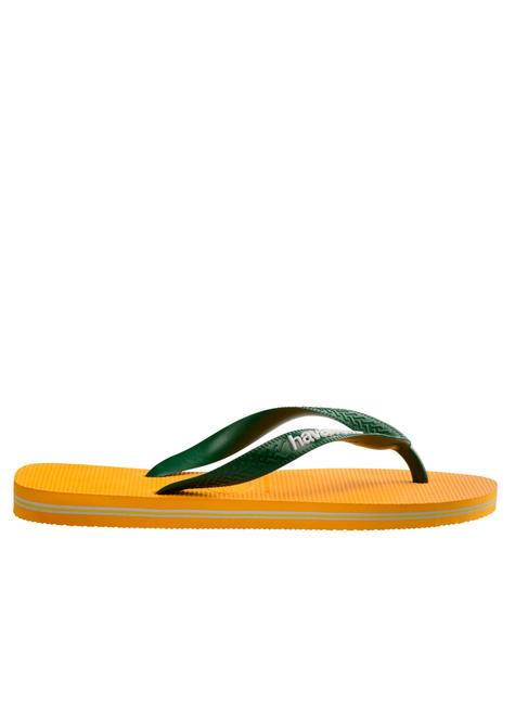 BRASIL LOGO Infradito  pop yellow - Scarpe Unisex