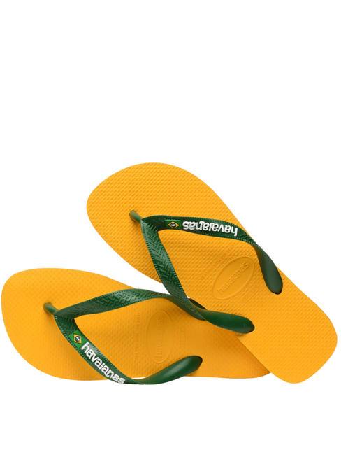 BRASIL LOGO Infradito  pop yellow - Scarpe Unisex